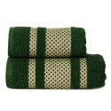 LIONEL Ręcznik, 50x90cm, kolor 002 ciemno zielony;butelkowy ze złotą bordiurą LIONEL RB0 002 050090 1