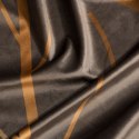 Zasłona z miękkiego welwetu Alisma2 140x250 cm kolor brązowy przelotki