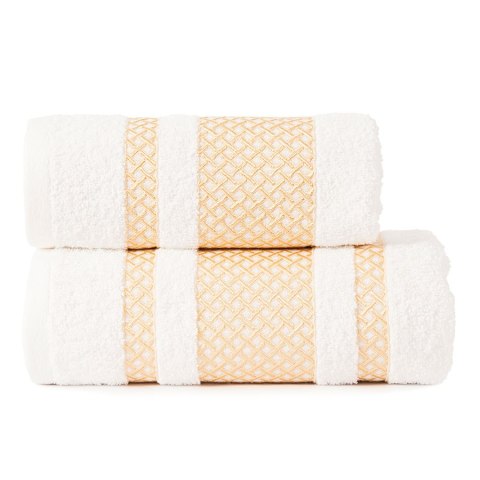 LIONEL Ręcznik, 50x90cm, kolor 302 biały ze złotą bordiurą LIONEL RB0 302 050090 1