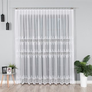 Firanka biała z aplikacją na markizecie 122391/433/001/250000/1