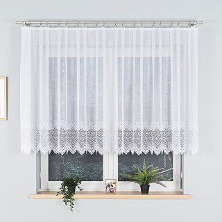 Firanka żakardowa na metry 001539 wysokość 120 cm kolor biały