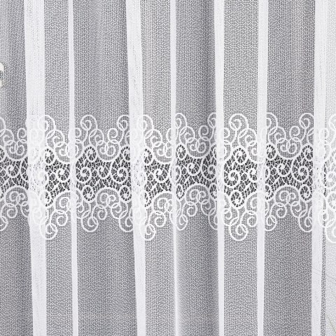 Firanka żakardowa na metry 001539 wysokość 250 cm kolor biały