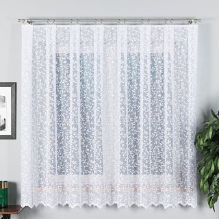 Firanka żakardowa na metry 023058 wysokość 180 cm kolor biały