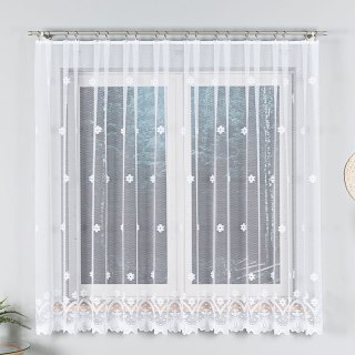 Firanka żakardowa na metry 004421 wysokość 180 cm kolor biały