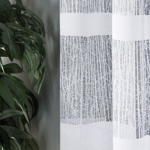 Firanka żakardowa na metry 018352 wysokość 150 cm kolor biały