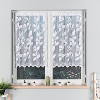 Firanka żakardowa na metry 023083 wysokość 110 cm kolor biały