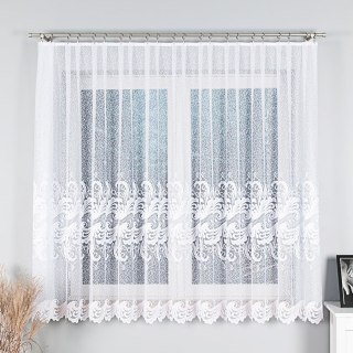 Firanka żakardowa na metry 049312 wysokość 170 cm kolor biały