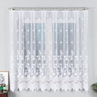 Firanka żakardowa na metry 023092 wysokość 180 cm kolor biały