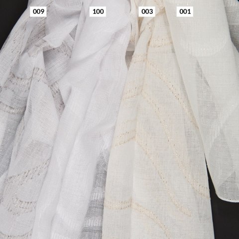 Firana z ołowianką, kolor biały GALINA/OLO/100/320000/1