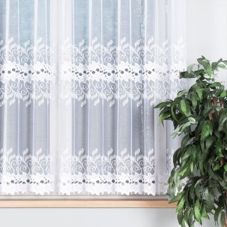 Firanka żakardowa na metry 648107 wysokość 160 cm kolor biały