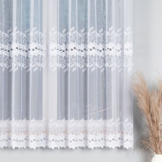 Firanka żakardowa na metry 648107 wysokość 180 cm kolor biały
