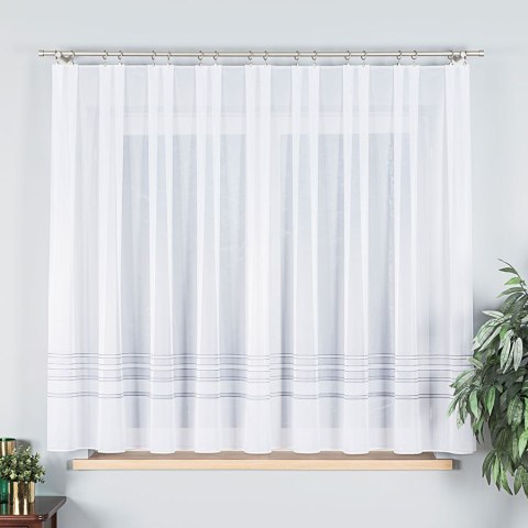 Firanka z ołowianką na metry wysokość 160 cm kolor biały