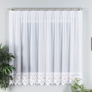 Firanka żakardowa na metry 018989 wysokość 180 cm kolor biały