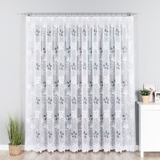 Firanka żakardowa na metry 049885 wysokość 250 cm kolor biały