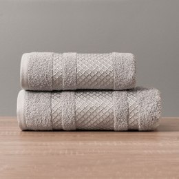 LIONEL Ręcznik, 50x90cm, kolor 712 jasny szary ze srebrną bordiurą LIONEL RB0 712 050090 1