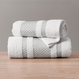 LIONEL Ręcznik, 70x140cm, kolor 102 biały ze srebrną bordiurą LIONEL RB0 102 070140 1