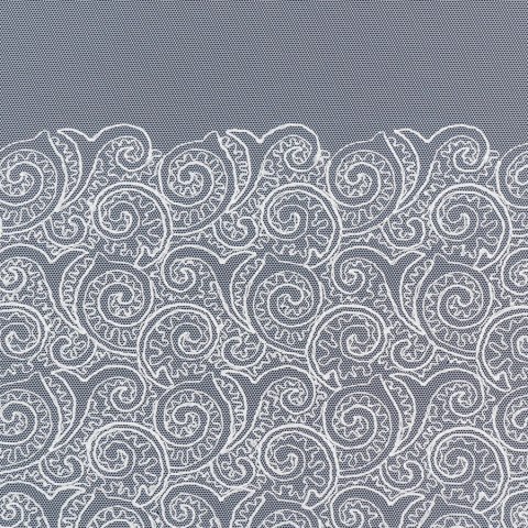 DEBORA Firanka haftowana z samym dołem, 280cm, kolor 100 biały 112612/885/100/280000/1