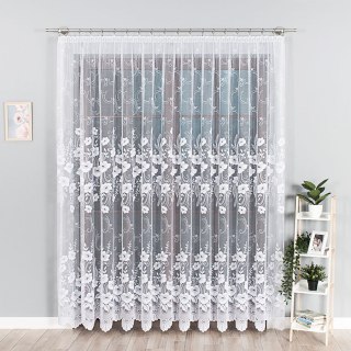 Firanka żakardowa na metry 018041 wysokość 250 cm kolor biały