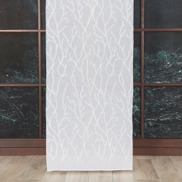 Firanka haftowana z ołowianką na metry wysokość 280 cm kolor biały