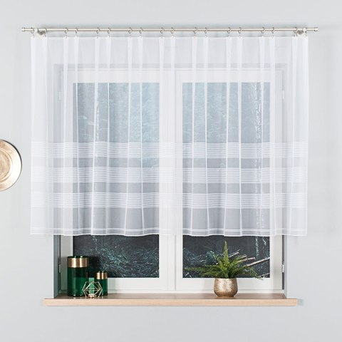 MICHALINA Firanka konfekcjonowana, 120x200cm, kolor 001 biały 000326/000/001/120200/1