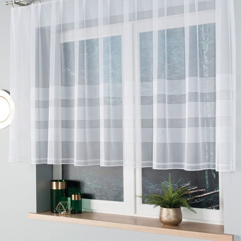 MICHALINA Firanka konfekcjonowana, 120x200cm, kolor 001 biały 000326/000/001/120200/1