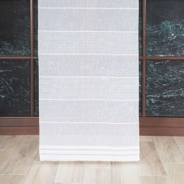 Firanka fantazyjna pasowa z ołowianką na metry wysokość 280 cm kolor biały