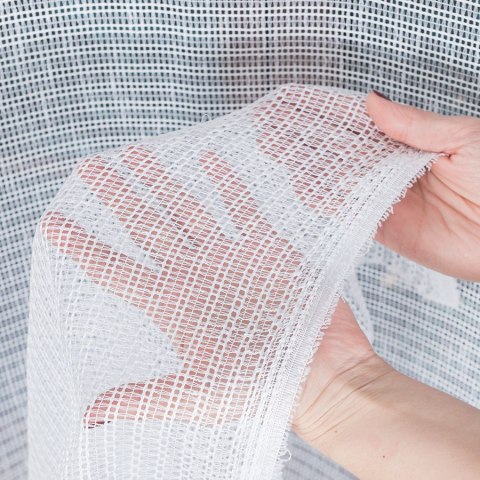 Firanka fantazyjna z ołowianką na metry wysokość 280 cm kolor biały