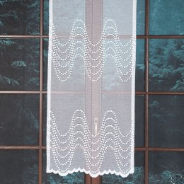 Firanka żakardowa pasowa na metry wysokość 155 cm kolor biały