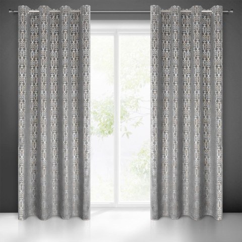 Zasłona gotowa LAURA 140x250 cm kolor stalowy