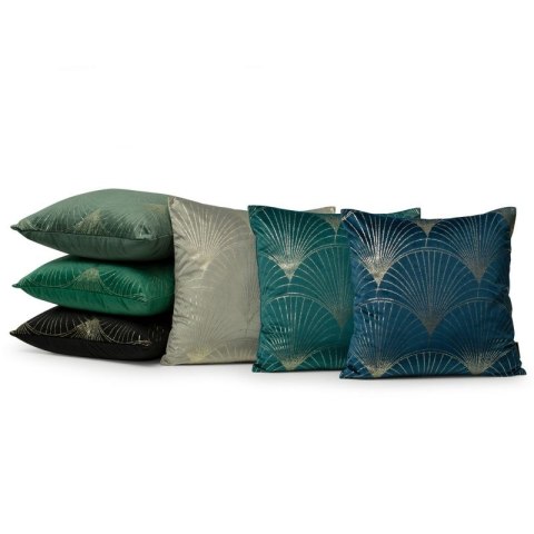 Poszewka welwetowa BLINK 45x45 cm kolor ciemnozielony