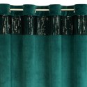 Zasłona gotowa JASPER 140x250 cm kolor ciemnoturkusowy
