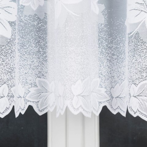 BOŻENA Firanka żakardowa konfekcjonowana, 160x300cm, kolor 001 biały 023025/000/001/160300/1