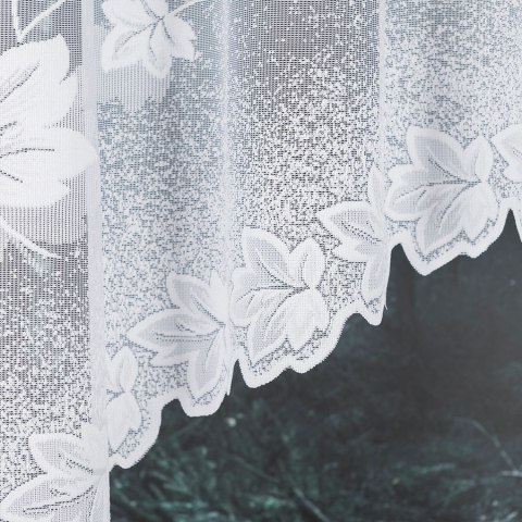 BOŻENA Firanka żakardowa konfekcjonowana, 160x300cm, kolor 001 biały 023025/000/001/160300/1