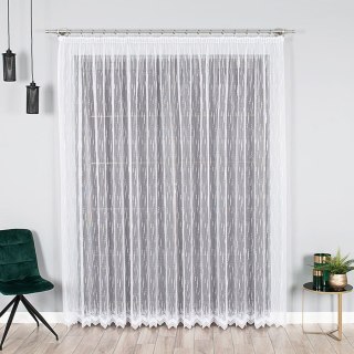 Firanka żakardowa na metry 000146 wysokość 250 cm kolor biały