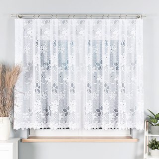 Firanka żakardowa na metry 049885 wysokość 150 cm kolor biały