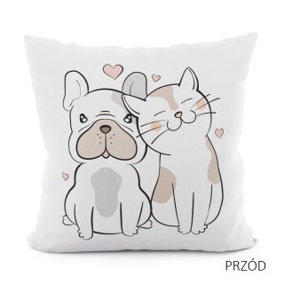 PRZYJACIELE Poszewka dekoracyjna VELVET, 40x40cm, kolor 001 PWA012/POP/001/040040/1