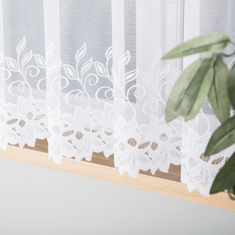 Firanka gotowa żakardowa BASTIA 160x400 cm kolor biały