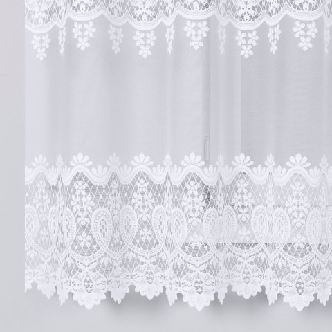 Firanka żakardowa na metry 018982 wysokość 180 cm kolor biały