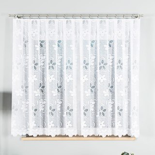 Firanka żakardowa na metry 049885 wysokość 160 cm kolor biały