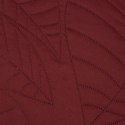 Narzuta jednokolorowa z motywem liści BONI 200x220 cm kolor ceglany