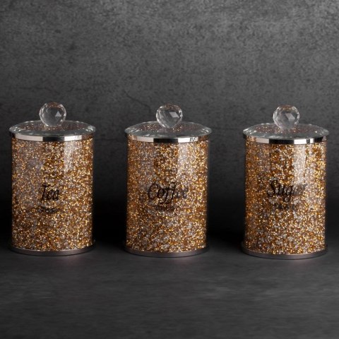 CERAMIKA 10X10X17 CM ZŁOTY