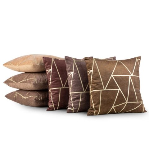 Poszewka welwetowa BLINK 45x45 cm kolor stalowy