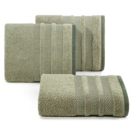 Ręcznik bawełniany NASTIA 50x90 cm kolor oliwkowy
