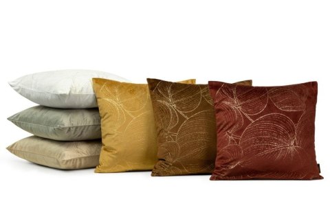 Poszewka welwetowa BLINK 45x45 cm kolor ceglany