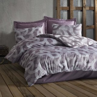 Pościel bawełniana SPOTY PURPLE 160x200 COTTONLOVE JACQUARD