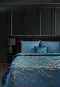 Narzuta na łóżko LOTOS7 NARZ 220X240 kolor Granat + Złoty
