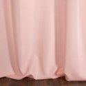 Jednokolorowa zasłona z miękkiej tkaniny RITA 140x250 cm kolor pudrowy