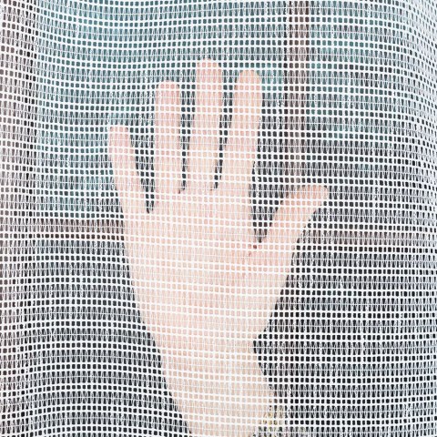 Firanka fantazyjna z ołowianką na metry wysokość 280 cm kolor biały