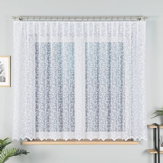 Firanka żakardowa na metry 023058 wysokość 160 cm kolor biały