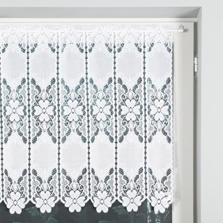 Zazdrostka żakardowa na metry wysokość 70 cm kolor biały